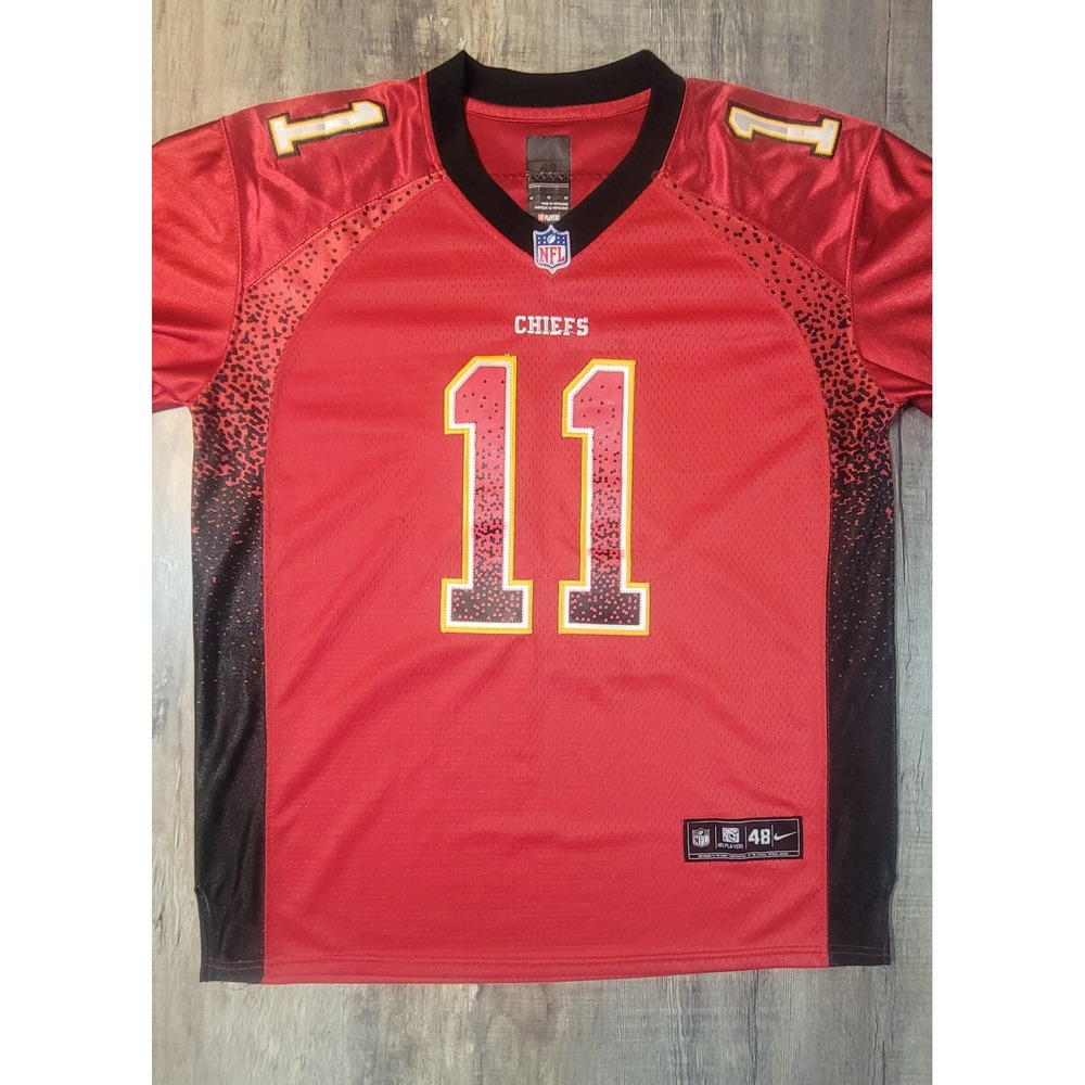 Nike Kansas City Chiefs Alex‎ Smith 11 NFL Jersey Mens 48 Red Black Gradient EUC